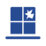 Icon of a broken window.