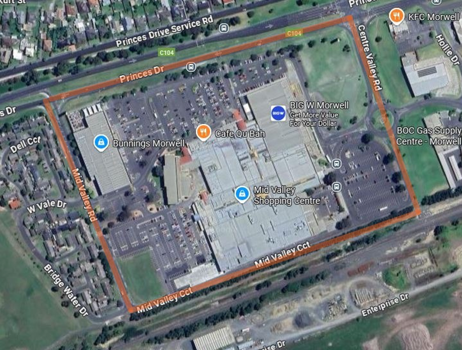 The designated area is contained within the Southern side of Princes Drive, the Western side of Centre Valley Road, and the Northern and Eastern side of Mid Valley Circuit, (but not including those roads). 